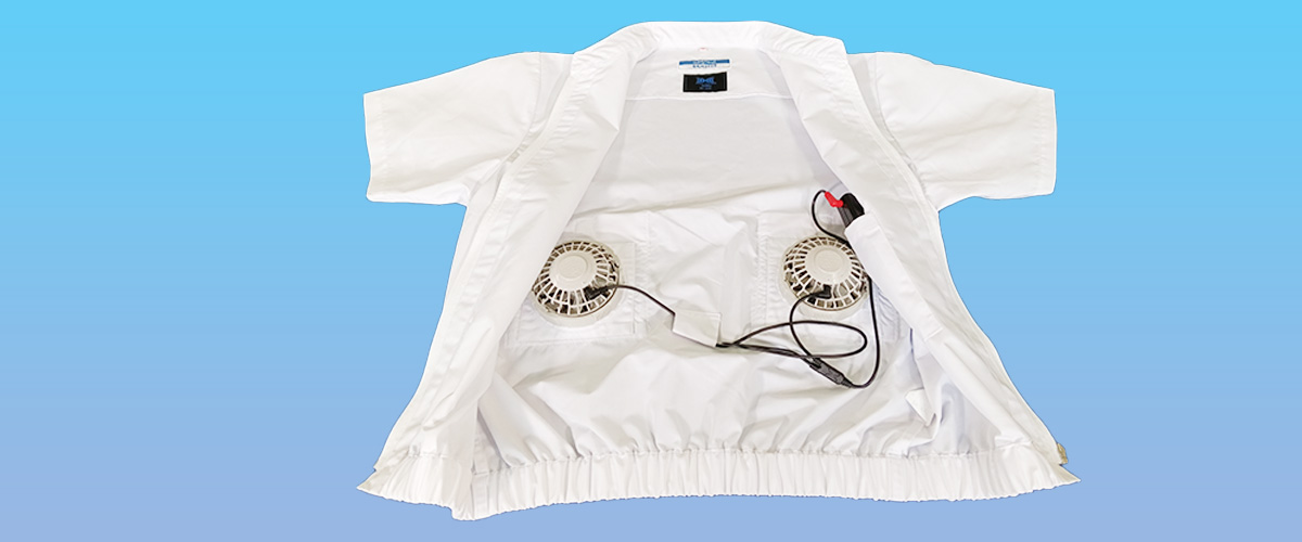 空調服内側・ファンユニット装着部